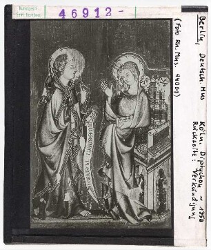Berlin, Deutsches Museum: Kölner Diptychon, Verkündigung