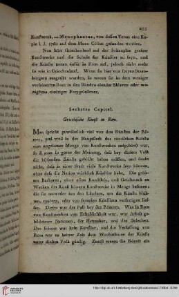 Sechstes Capitel