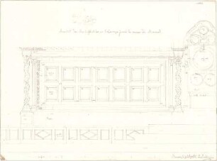 Zocher, Ernst; Rom (Italien); S. Lorenzo fuori le muri - Bischofsstuhl (Ansicht)