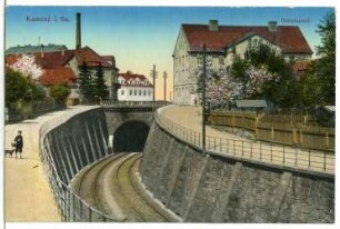 Kamenz. Bahntunnel