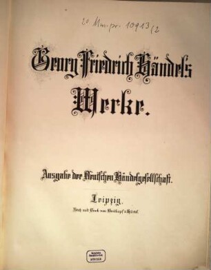 Georg Friedrich Händel's Werke, 2. Klavierstücke
