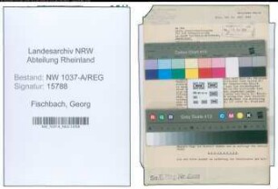 Entnazifizierung Georg Fischbach , geb. 00.00.0000 (Rechtsanwalt)