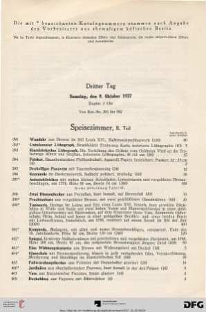 Dritter Tag (Nr. 391-582)