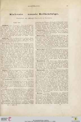 Siebente - neunte Reihenfolge