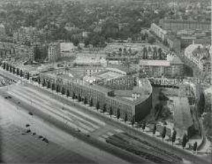 Luftaufnahme vom "Haus des Rundfunks" an der Masurenallee in Berlin (West)