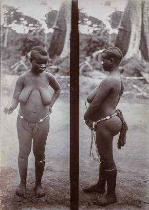 Frauenportrait : Anthropometrische Aufnahme einer Frau