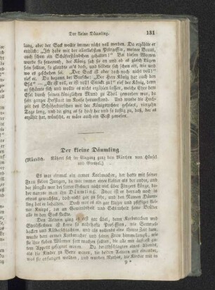 Der kleine Däumling