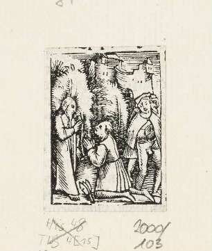 Dankbarer Aussätziger, Blatt 51 aus: "Postilla Guillermi super Epistolas et Euangelia", Basel 1515