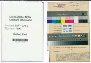 Entnazifizierung Paul Seifert , geb. 13.04.1895 ()