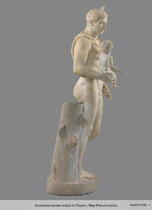 Statue des Hermes mit dem Dionysos-Knaben (nach Vorbild des Polyklet um 420 v. Chr., stark ergänzt)