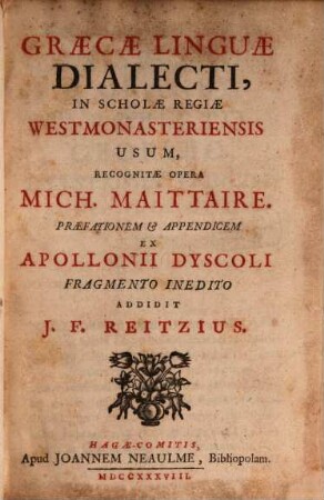 Graecae linguae dialecti