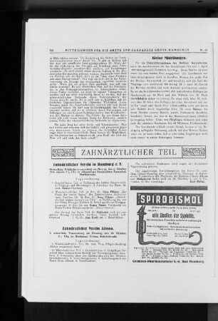 Zahnärztlicher Verein Altona.