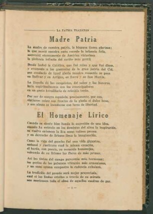 El Homenaje Lírico