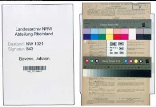 Entnazifizierung Johann Bovens , geb. 11.05.1879 (Postbeamter)
