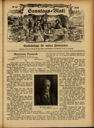 Ausgabe vom Sonntag, den 02. November 1913.