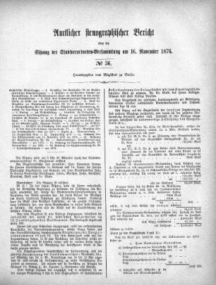 No. 36, 16. November 1876