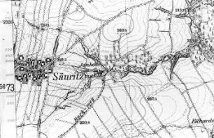 Panschwitz-Kuckau-Säuritz. Meßtischblatt, Sekt. Bischofswerda, Nr. 4851 (RA Görlitz 30/38)