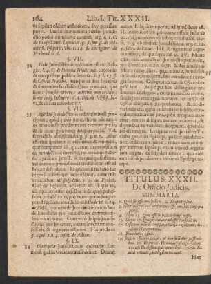 Titulus XXXII. De Officio Judicis