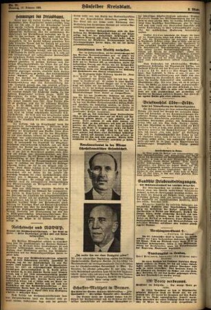 Zweite Ausgabe vom Dienstag, den 17. Februar 1931.
