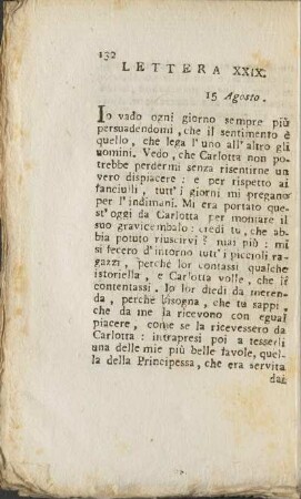 Lettera XXIx. 15 Agosto