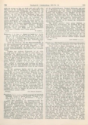 329-330 [Rezension] Buschbell, Gottfried, Selbstbezeugungen des Kardinals Bellarmin. Beiträge zur Bellarminforschung