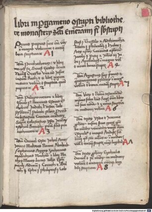 Catalogus librorum mss. bibliothecae S. Emerammi, et librorum impressorum [u.a.] - BSB Clm 14675