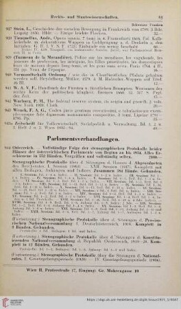 Parlamentsverhandlungen (Nr. 944)