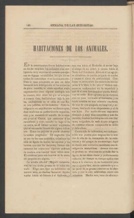 Habitaciones de los animales.
