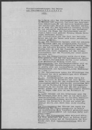 Ohrnberg mit Eichach und Pfahlbach: Visitationsbericht mit Pfarrbericht 1950