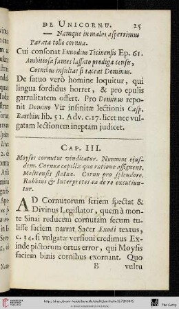 Cap. III. Moysis cornua expenduntur