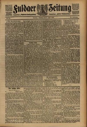 Ausgabe vom Dienstag, den 09. Juni 1908.