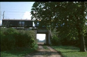 Baitz Eisenbahnbrücke Güterzug
