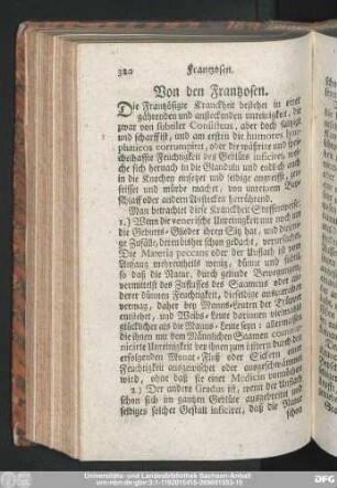 Von den Frantzosen.