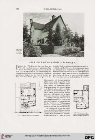 "Das Haus am Falkenried" in Dahlem