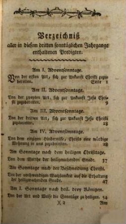 Johann Nepomuck Tschupick, der Gottesgelahrtheit Doktors, kaiserl. königl. Hofpredigers, sämmtliche Kanzelreden auf alle Sonn- und Festtage, wie auch Fasten- und Geheimnißreden, Dritter Band. Der Sonntagspredigten Dritter Jahrgang