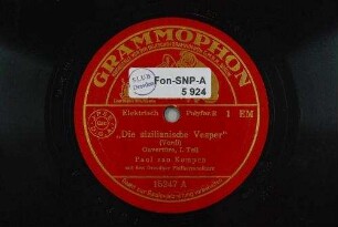 Die sizilianische Vesper : Ouvertüre, I. Teil
