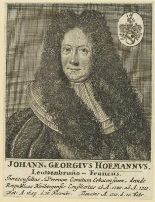 Bildnis des Johann Georgivs Hofmannvs