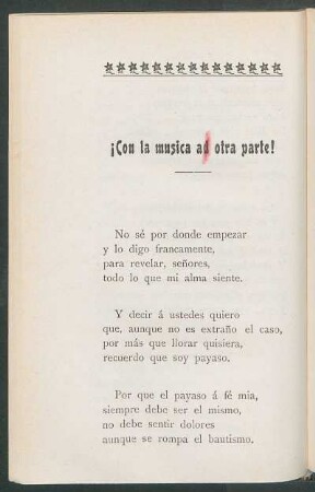 ¡Con la música ad otra parte!