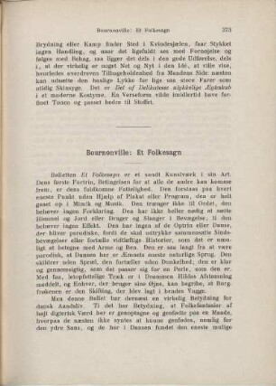 Bournonville: Et Folkesagn
