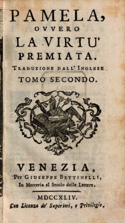 Pamela, Ovvero La Virtú Premiata : Traduzione Dall'Inglese, 2