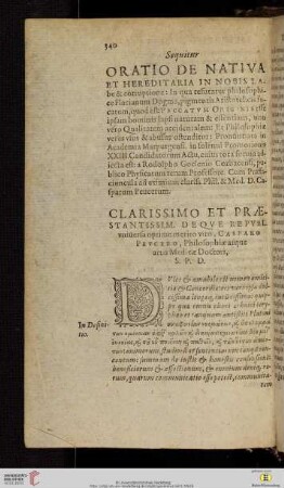 Clarissimo et praestantissim. De qve republ. […]