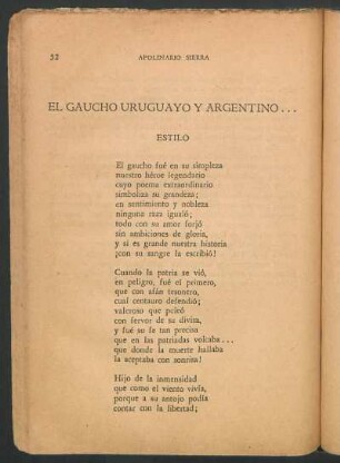 El gaucho uruguayo y argentino...