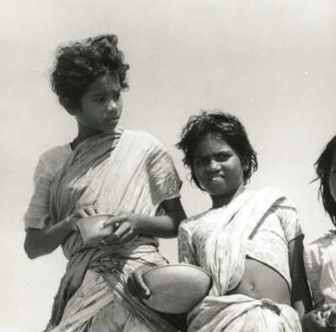 Indien. Indische Mädchen aus der Gegend um Madras