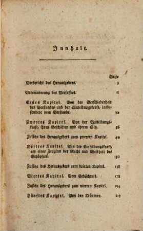 Ludwig Anton Muratori über die Einbildungskraft des Menschen, 1