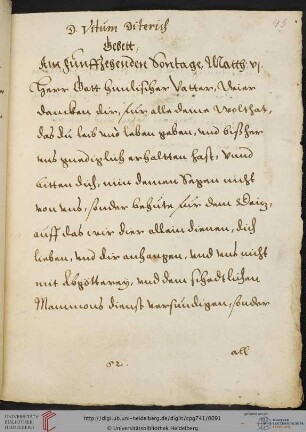 Gebete am fünfzehnten Sonntag nach Trinitatis