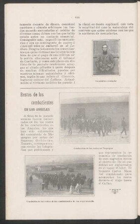Restos de los combatientes en Los Ángeles