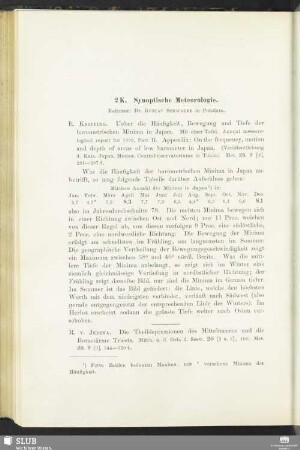 2 K. Synoptische Meteorologie
