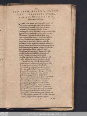 Deo Vero, Aeterno, Uni Et Trino, Servatori, Eucharisticon, Henrici Smetii vitam complectens.
