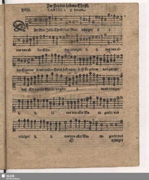 XVIII. Das Blut Jesu Christi