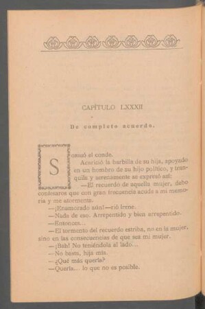 Capítulo LXXXII - De completo acuerdo.